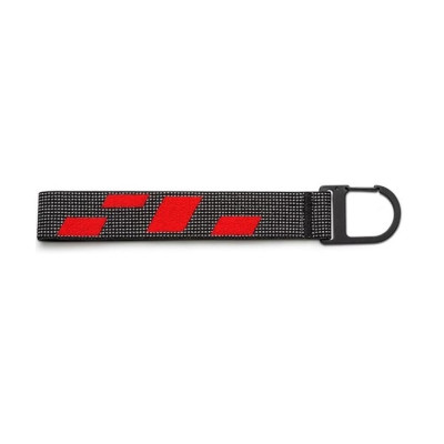 Оригінальний брелок Audi Sport з петлею та карабіном, Audi Sport Keychain Loop Carabiner Hook Black Red, 3182400400