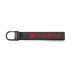Оригінальний брелок Audi Sport з петлею та карабіном, Audi Sport Keychain Loop Carabiner Hook Black Red, 3182400400