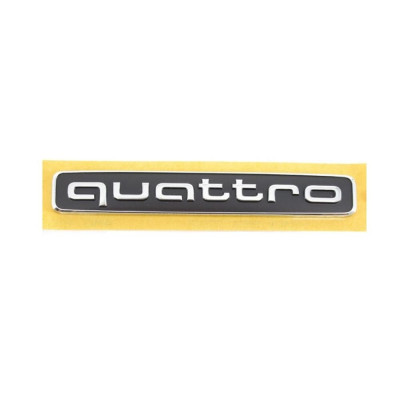 Оригінальна емблема задньої кришки багажника "Quattro" Audi Q7 16-17, Rear Trunk Lid Chrome "Quattro" Emblem, 4M08537372ZZ