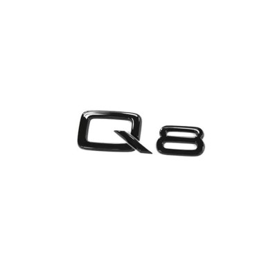 Оригінальна емблема, значок, логотип Audi Lettering Q8 Black Tuning Exclusive Black Edition Emblem, 4M8071803