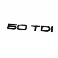 Оригінальна емблема, значок, логотип задний для Audi 50 TDI Lettering Black Tuning Exclusive Black Edition Emblem, 8W0853744ET94