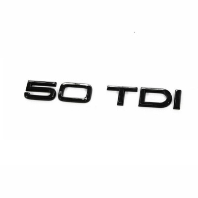 Оригінальна емблема, значок, логотип задний для Audi 50 TDI Lettering Black Tuning Exclusive Black Edition Emblem, 8W0853744ET94