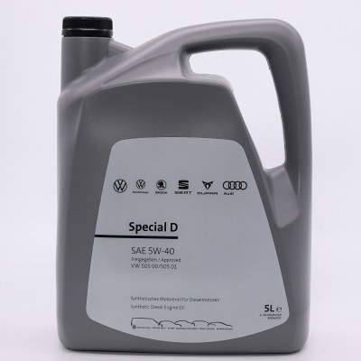 Оригінальне моторне масло VAG Special D 5W-40, 5 л, GS55505M4 (505.00 /505.01)