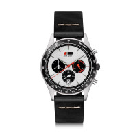 Оригінальний чоловічий наручний годинник хронограф Audi Heritage Chronograph, Mens, black / white, 3102000100