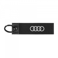 Оригинальный тканевый брелок Audi Keyring Black, 3182000200