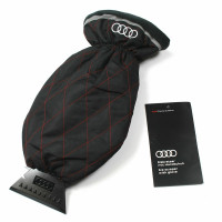Оригінальний cкребок з рукавичкою AUDI Ice Scraper with Glove, Red / Black, 80A096010D