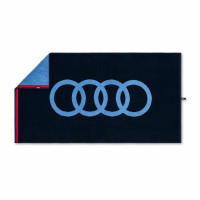 Оригінальний спортивний рушник Audi Sport Towel, 80x150 см, синій, 3132100400